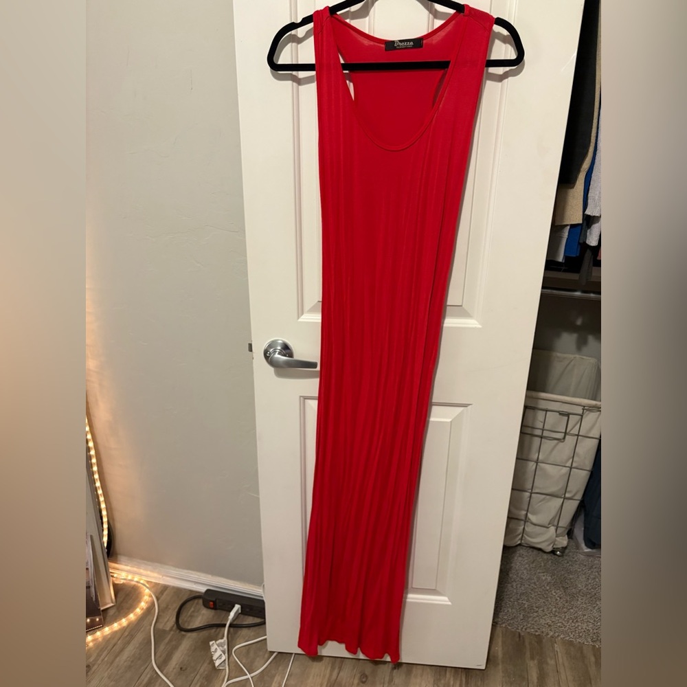 Red maxi dress(bundle item🩵)
